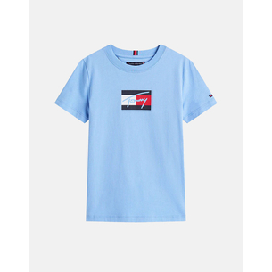 Product TOMMY HILFIGER TOMMY SCRIPT FLAG PRINT TEE SS base image