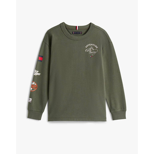 Product TOMMY HILFIGER CAMP TOMMY MULTI PRINT TEE LS base image