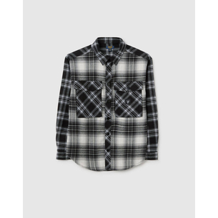 Product OVS SHIRT FLANELLA CHECK B/W base image