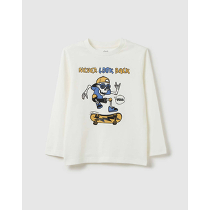 Product OVS T-SHIRT WITH PRINT base image