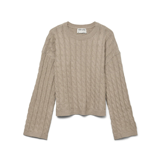 Product AWARE BY VERO MODA AWLORELLA LS O-NECK KNIT NOOS base image