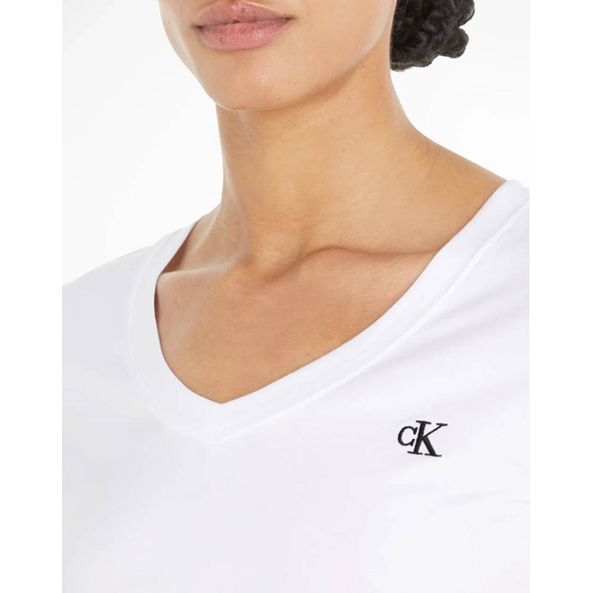Product CALVIN KLEIN JEANS CK EMBROIDERY STRETCH V-NECK base image