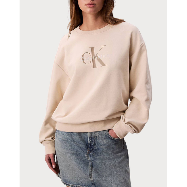 Product CALVIN KLEIN JEANS LS MONOLOGO FRENCH TERRY RLXD CN base image