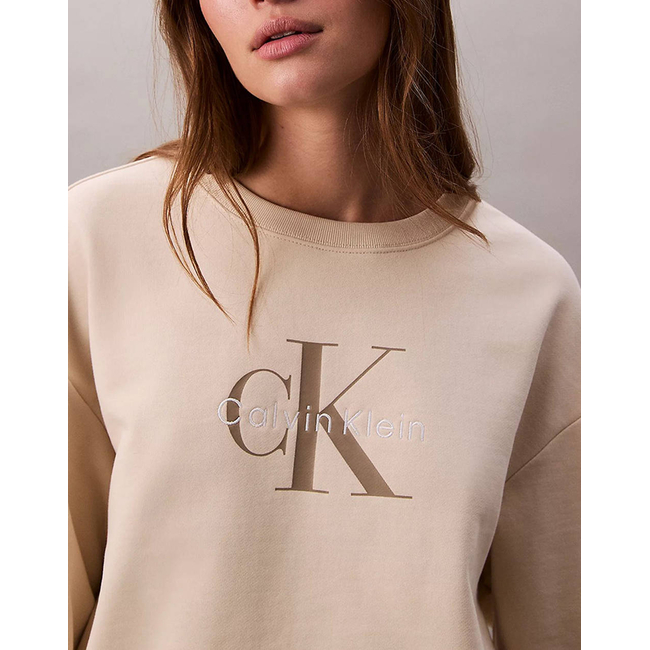 Product CALVIN KLEIN JEANS LS MONOLOGO FRENCH TERRY RLXD CN base image