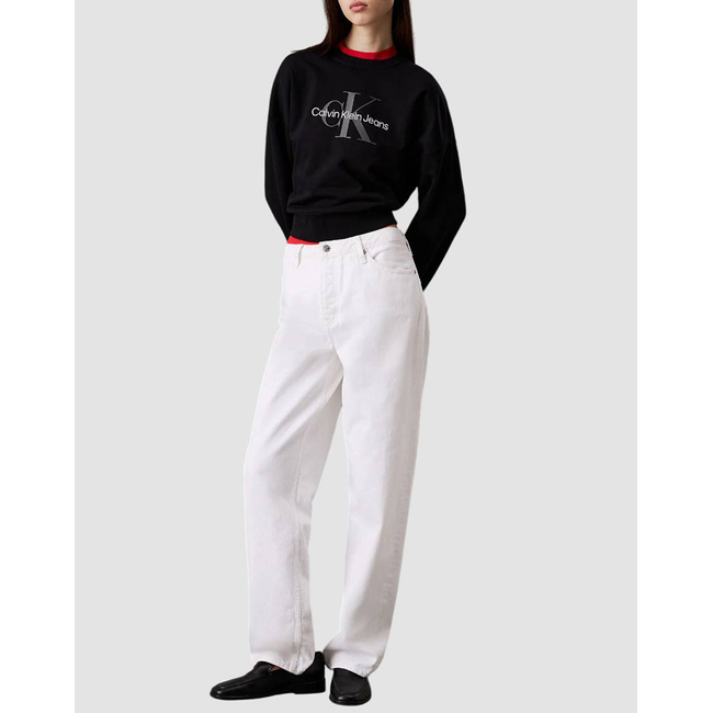 Product CALVIN KLEIN JEANS LS MONOLOGO FRENCH TERRY RLXD CN base image