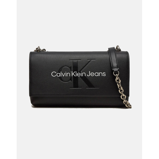 Product CALVIN KLEIN JEANS SCULPTED EW FLAP W/CHAIN25 MONO (Διαστάσεις: 25 x 16 x 6.5 εκ.) base image