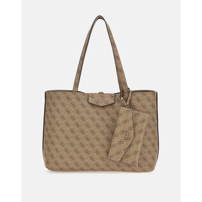 Product GUESS ECO BRENTON TOTE WOMEN'S BAG (Dimensions: 36 x 27 x 13 cm.) base image