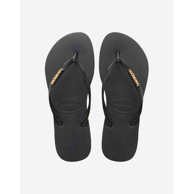 Product HAVAIANAS SLIM LOGO METALLIC FLIP FLOPS base image