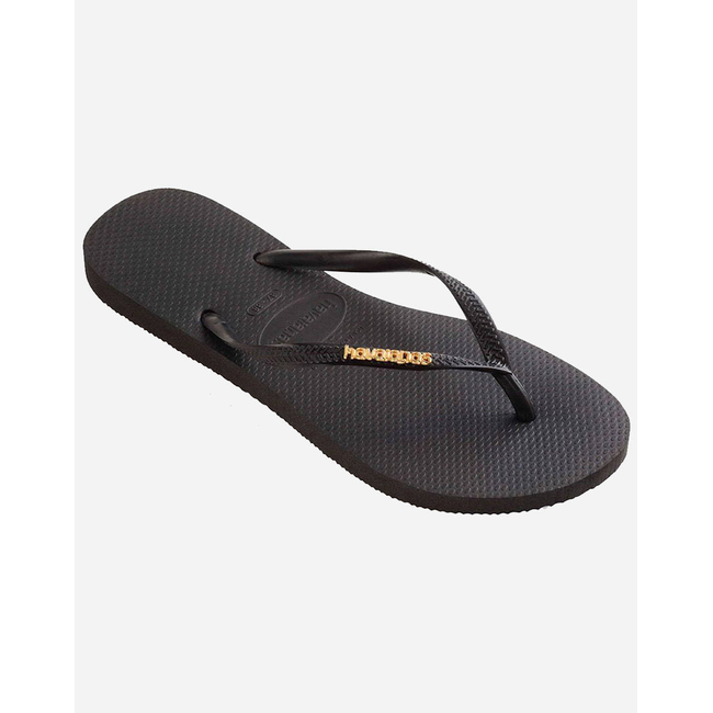 Product HAVAIANAS SLIM LOGO METALLIC FLIP FLOPS base image