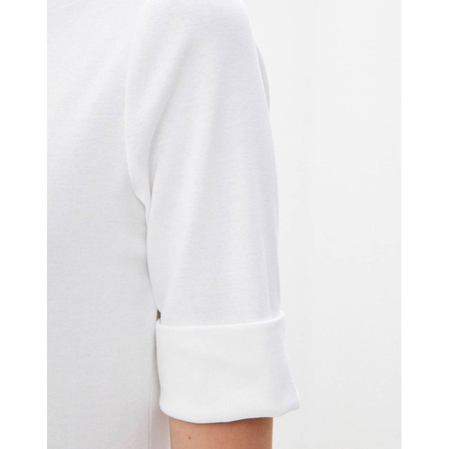 Product LAUREN RALPH LAUREN RFND STRTCH 1X1 RIB-ELB SLV BT NK TOP base image