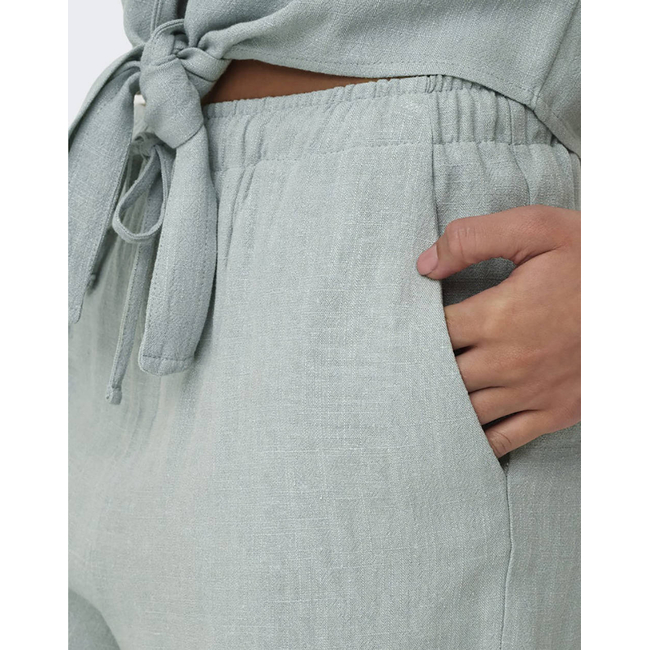 Product ONLY ONLSIESTA MW PULL-UP LIN BL SHORTS NOOS base image