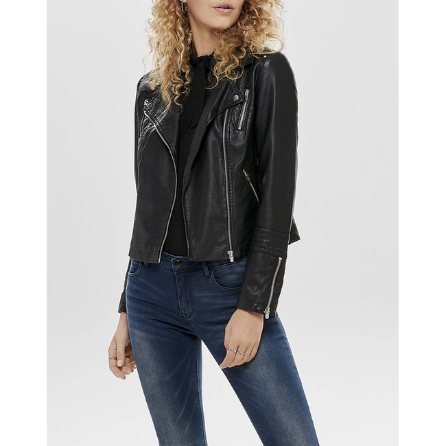 Product ONLY ONLGEMMA FAUX LEATHER BIKER OTW NOOS base image