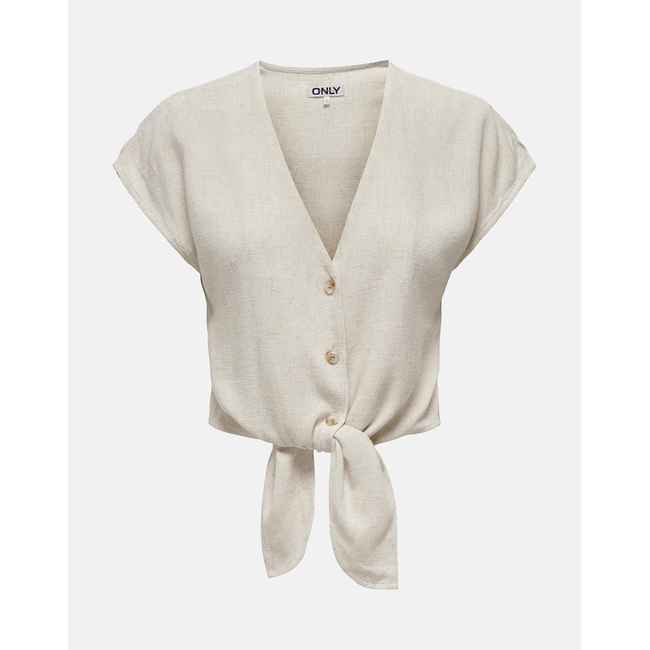 Product ONLY ONLSIESTA SS KNOT LIN BL SHIRT PNT NOOS base image