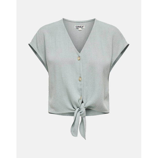 Product ONLY ONLSIESTA SS KNOT LIN BL SHIRT PNT NOOS base image