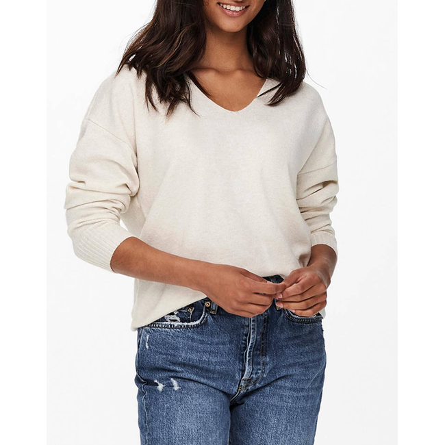 Product ONLY ONLRICA LIFE V-NECK PULLO KNT NOOS base image