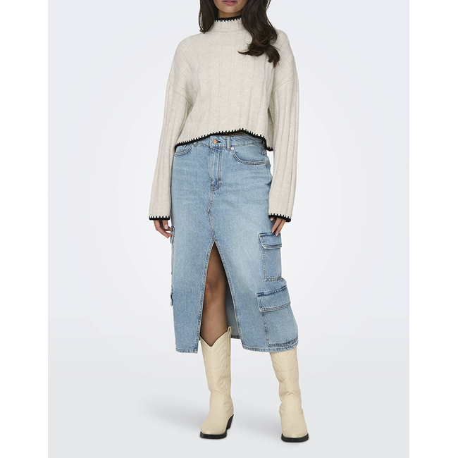Product ONLY ONLCHICK STITCH LS HIGHNECK KNT NOOS base image
