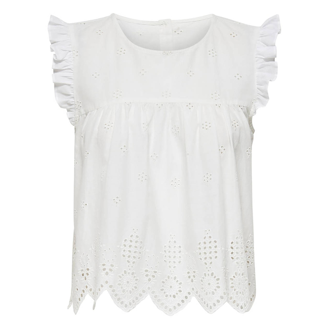 Product ONLY ONLSILLA LIFE S/L FRILL TOP WVN NOOS base image