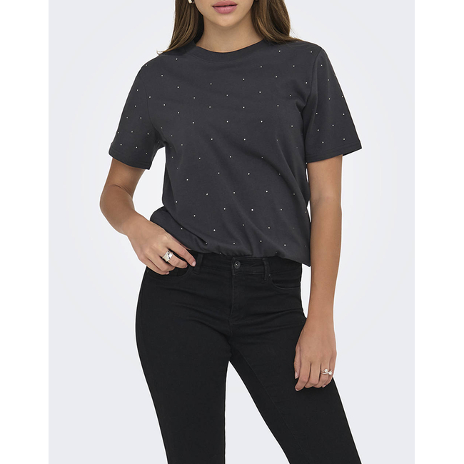 Product ONLY ONLMONJA S/S STUDS TEE JRS base image