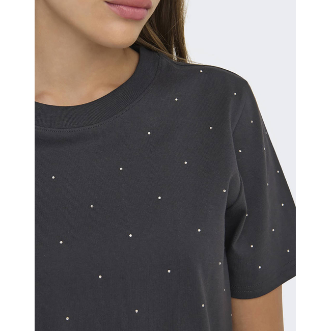 Product ONLY ONLMONJA S/S STUDS TEE JRS base image