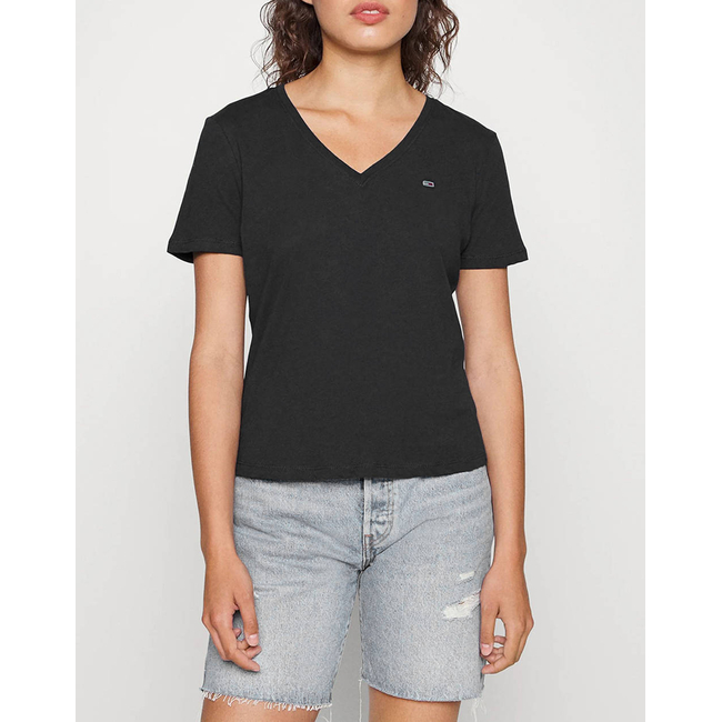 Product TOMMY JEANS TJW SLIM SOFT V NECK TEE base image