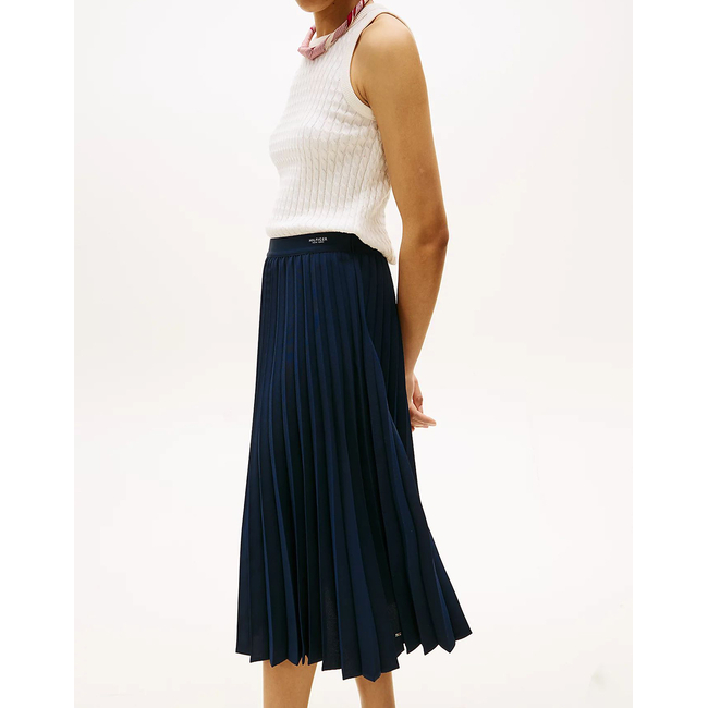 Product TOMMY HILFIGER FLUID PLEATED PULL ON MIDI SKIRT base image