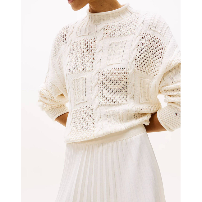 Product TOMMY HILFIGER FLUID PLEATED PULL ON MIDI SKIRT base image