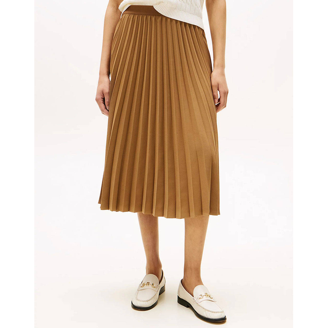 Product TOMMY HILFIGER FLUID PLEATED PULL ON MIDI SKIRT base image