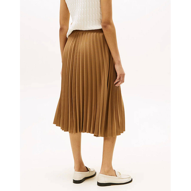 Product TOMMY HILFIGER FLUID PLEATED PULL ON MIDI SKIRT base image
