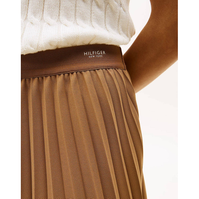 Product TOMMY HILFIGER FLUID PLEATED PULL ON MIDI SKIRT base image