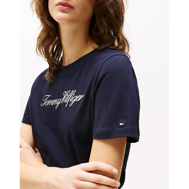 Product TOMMY HILFIGER NOS SCRIPT REGULAR C-NK SS base image