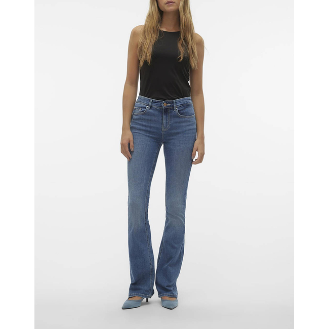 Product VERO MODA VMFLASH MR FLARED JEANS LI347 GA NOOS base image