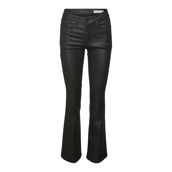 Product VERO MODA VMFLASH MR FLARED COATED PANTS NOOS base image