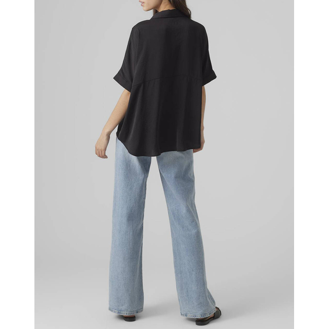 Product VERO MODA VMKATRINE SS OVERSIZED SHIRT WVN GA NOOS base image
