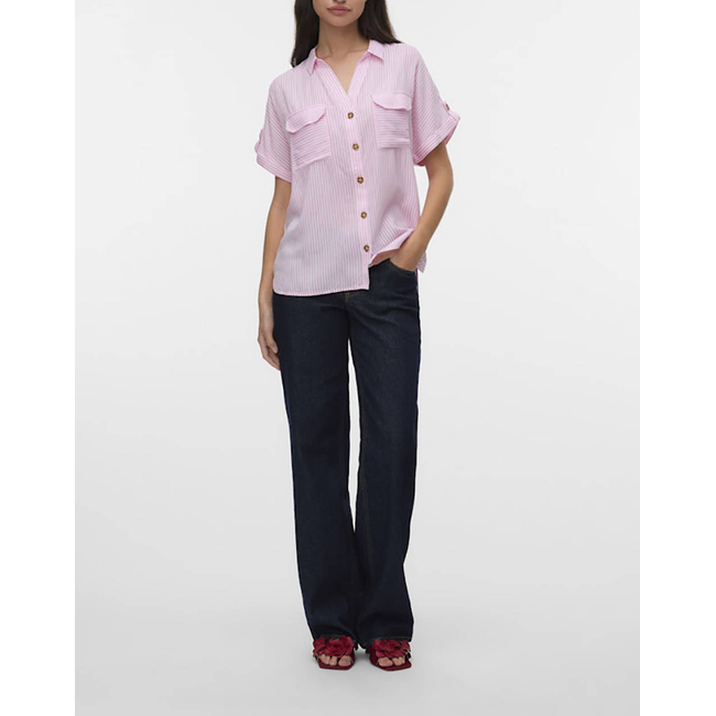 Product VERO MODA VMBUMPY S/S SHIRT WVN GA NOOS base image