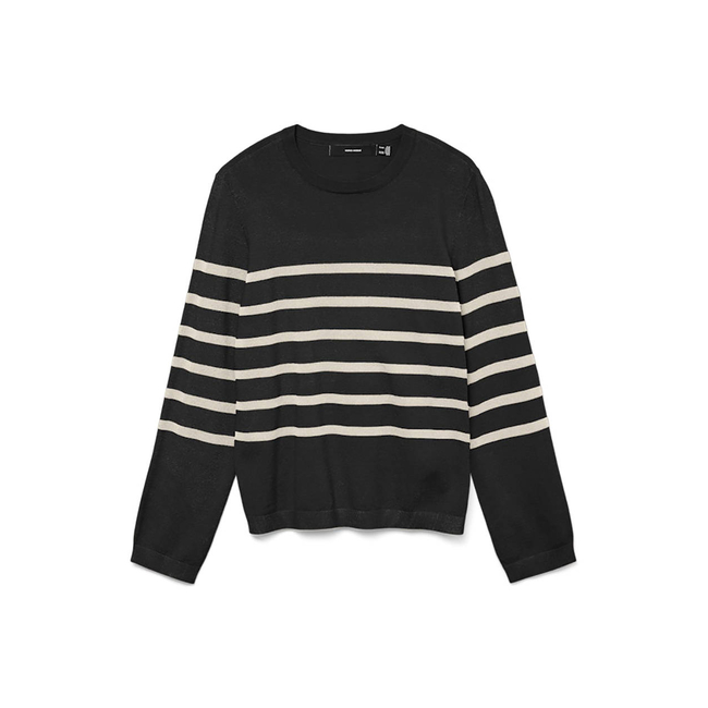 Product VERO MODA VMSABA PLAIN LS O-NECK PULLOVER GA NOOS base image