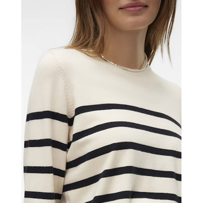 Product VERO MODA VMSABA PLAIN LS O-NECK PULLOVER GA NOOS base image