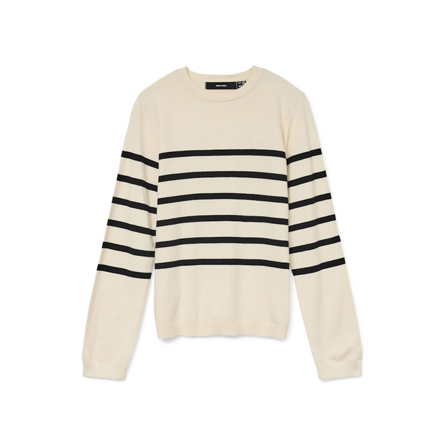 Product VERO MODA VMSABA PLAIN LS O-NECK PULLOVER GA NOOS base image