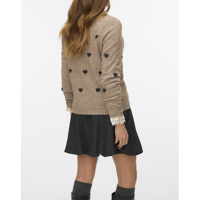 Product VERO MODA VMDOFFY INTARSIA LS O-NCK PULLOVER GA NOOS base image