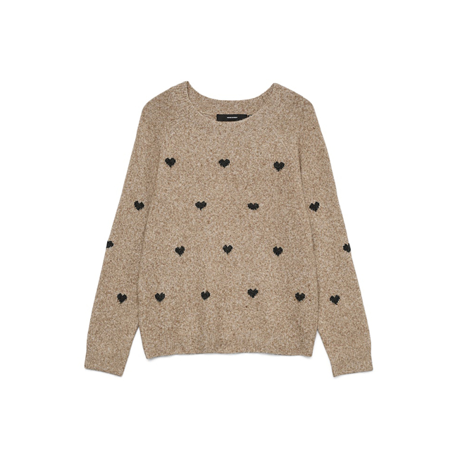 Product VERO MODA VMDOFFY INTARSIA LS O-NCK PULLOVER GA NOOS base image