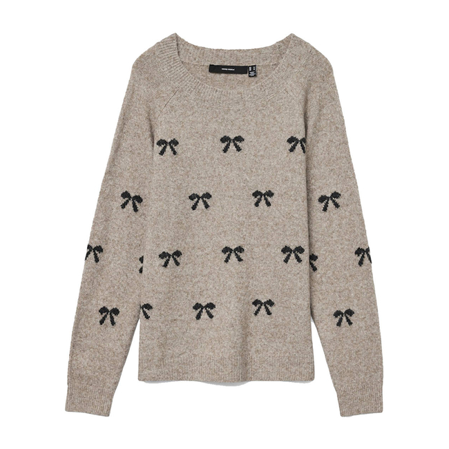 Product VERO MODA VMDOFFY INTARSIA LS O-NCK PULLOVER GA NOOS base image