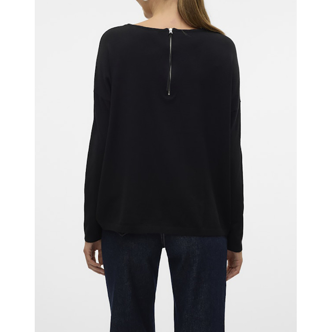 Product VERO MODA VMBREEZE AURA LS ZIPPER BLOUSE NOOS base image
