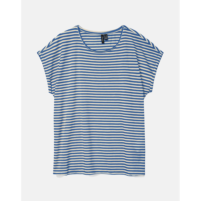 Product VERO MODA VMAVA PLAIN SS TOP STRIPE GA JRS  NOOS base image