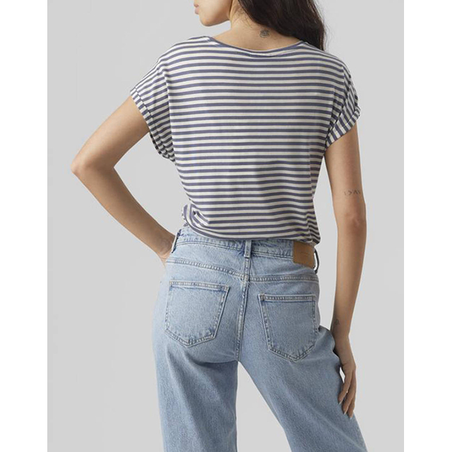 Product VERO MODA VMAVA PLAIN SS TOP STRIPE GA JRS  NOOS base image