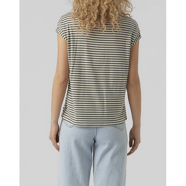 Product VERO MODA VMAVA PLAIN SS TOP STRIPE GA JRS  NOOS base image