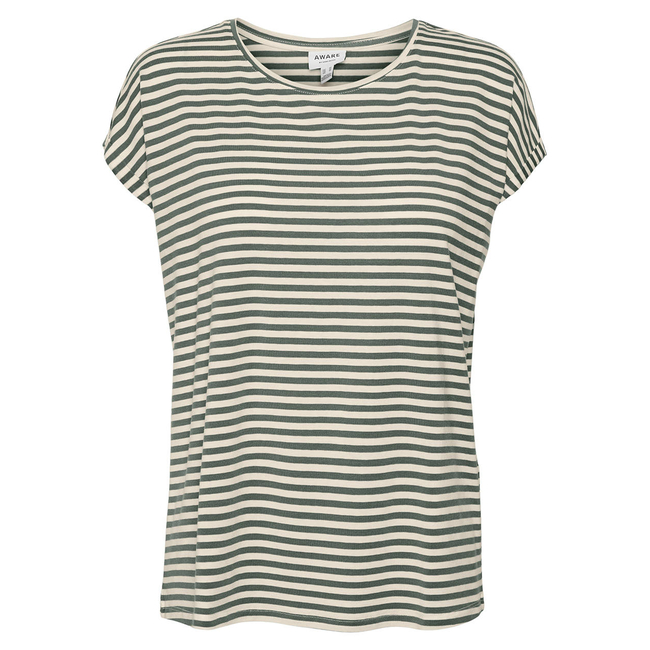 Product VERO MODA VMAVA PLAIN SS TOP STRIPE GA JRS  NOOS base image