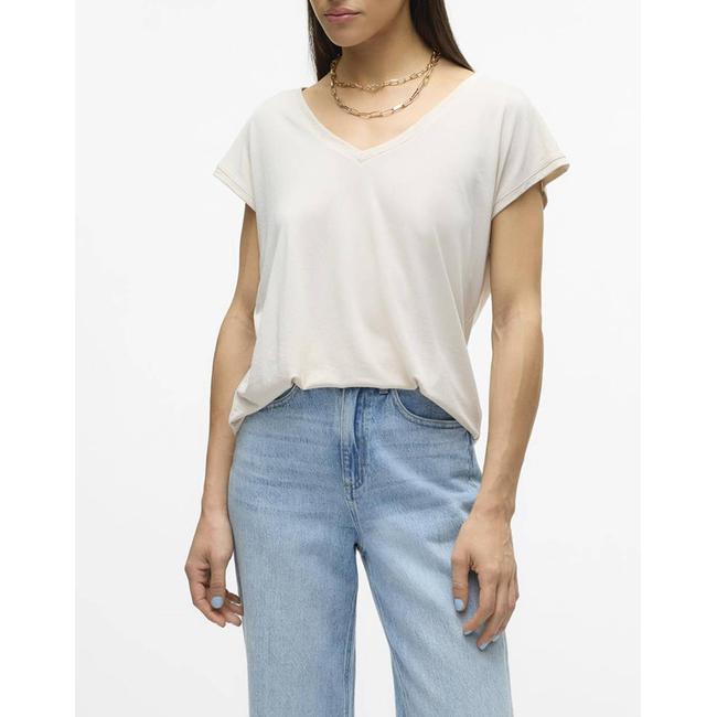 Product VERO MODA VMFILLI SS V-NECK TEE GA NOOS base image