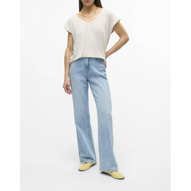 Product VERO MODA VMFILLI SS V-NECK TEE GA NOOS base image