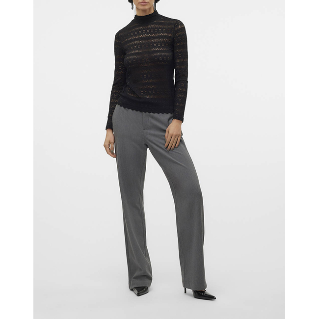 Product VERO MODA VMZOE LS LACE HIGH NECK TOP JRS NOOS base image