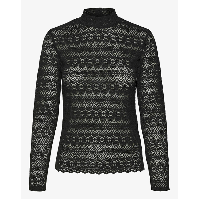 Product VERO MODA VMZOE LS LACE HIGH NECK TOP JRS NOOS base image
