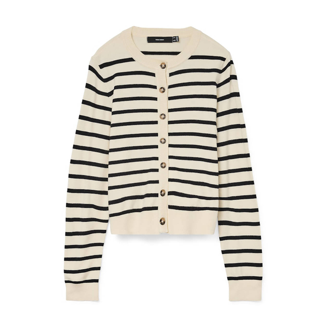 Product VERO MODA VMSABA PLAIN LS O-NECK CARDIGAN NOOS base image